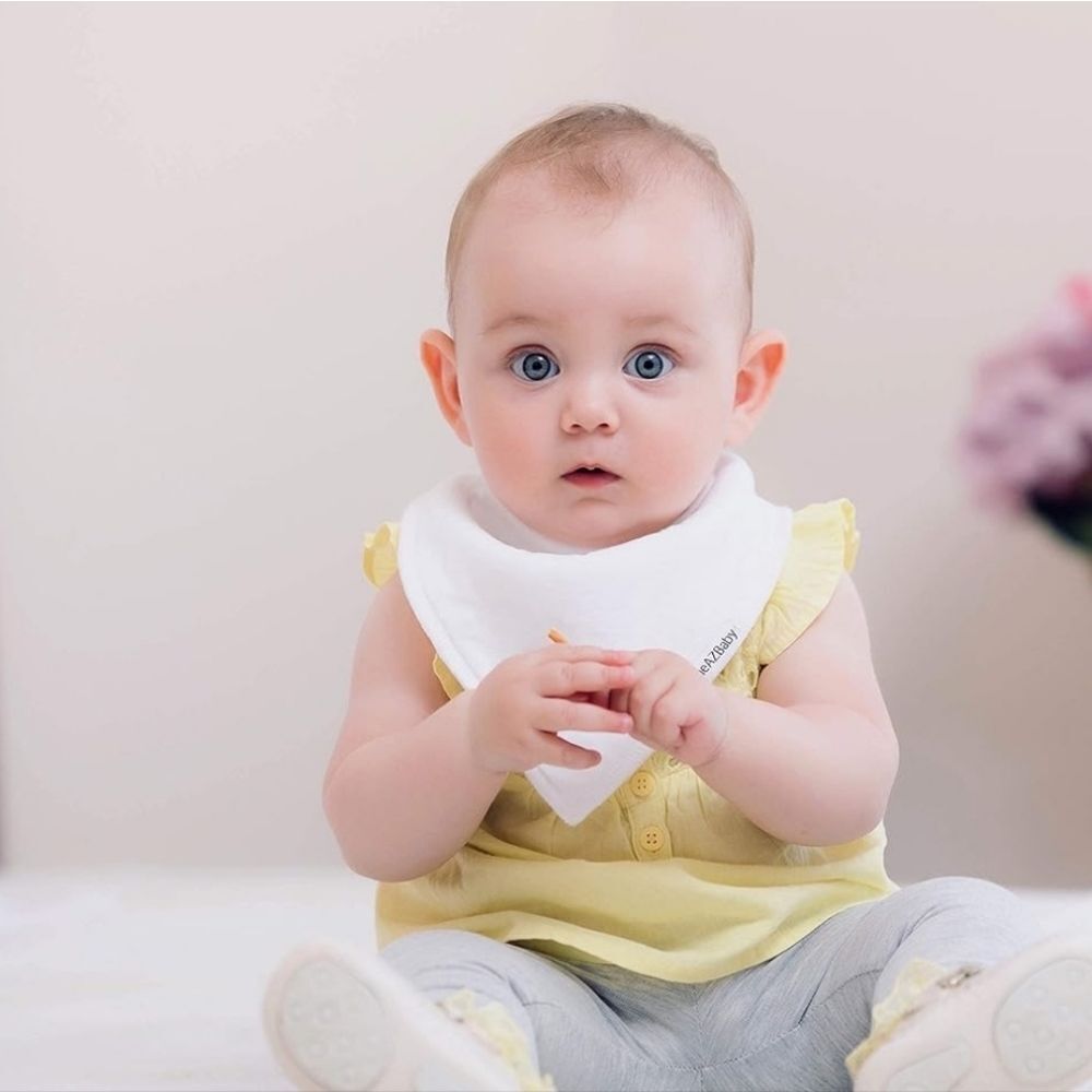 4 Set Of Baby Bandana Bibs Organic Cotton